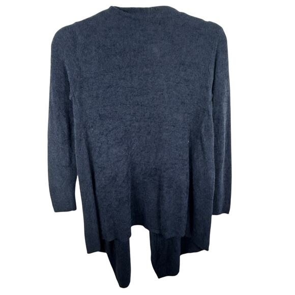 Barefoot Dreams Cozychic Lite Calypso Wrap Dark Gray Open Cardigan Size L XL - Picture 5 of 8